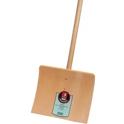 Kinder-Schneeschieber Holz mit Stiel - natur