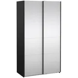 Tvilum Schiebetürenschrank Catania 120 x 221 x 67 cm Schwarz