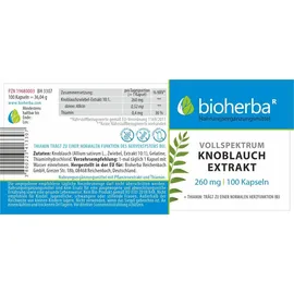 Bioherba Knoblauch Kapseln 260 mg 100 St.