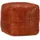 vidaXL Pouf Hellbraun 40 x 40 x 40 cm Echtes Ziegenleder