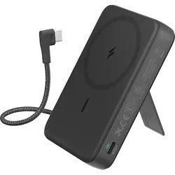Anker Zolo Powerbank 10.000mAh, magnetisch, Integriertes USB-C-Kabel schwarz