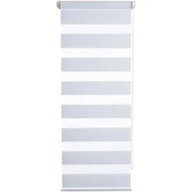 K-HOME Doppelrollo Andorra 40 x 150 cm weiß