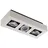 ARCCHIO Vince 3-flammig Aluminium weiß/chrom