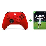 Xbox Wireless Controller - Pulse Red + EA SPORTS FC 25 Standard Edition One/Series X|S - Download Code