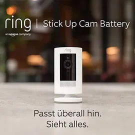 Ring Stick Up Cam Akku Weiß