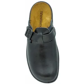 Westland Herren Pantoffeln Metz 265, Männer Hausschuhe,Weite G 1/2 (Normal),daheim,zuhause,Freizeitschuhe,bequem,Mules,schwarz,47 EU / 12 UK