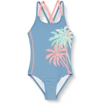 Playshoes UV-Schutz Badeanzug Mädchen Schwimmanzug Badebekleidung, Palmen, 110/116