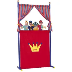 SIMBA 104586783 Puppentheater + 4 Handpuppen