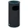 Proregal Klassischer runder Kombiascher HxBxT 71 x 35,5 x 35,5 cm Verzinkter Stahl Anthrazit