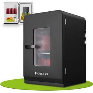 Juskys 2in1 Mini-Kühlschrank 15 l Schwarz
