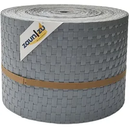 zaunzu® Sichtschutzstreifen Rattan 26 m Hellgrau