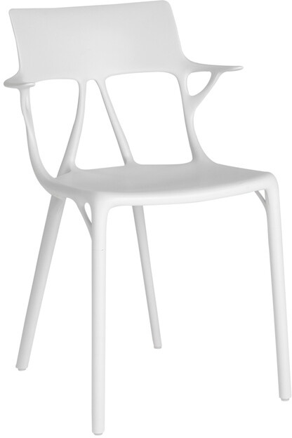 Kartell Stuhl A.I. weiß, Designer Philippe Starck, 80x55x55 cm