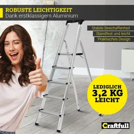 Craftfull CF-133B Haushaltsleiter 5 Stufen