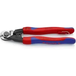 KNIPEX 95 62 190 T Drahtseilschere geschmiedet 190 mm