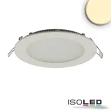 ISOLED Downlight, 9W, rund, ultraflach, blendungsreduziert, weiß warmweiß, dimmbar CRI90