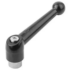 KLEMMHEBEL GR.5 M16, ZINK SCHWARZ SEIDENMATT, KOMP:EDELSTAHL - schwarz seidenmatt