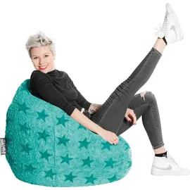 Sitting Point BeanBag Fluffy 70 x 110 cm grün