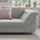luma-home Ecksofa Schlafcouch L-Garnitur Bettkasten Ottomane links, Mikrofaser in Grau / 17002 - Grau