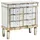 Beliani Kommode 81 x 80 x 35 cm Silber/Gold