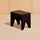 HAY Manolito Hocker Holz 30 x 25 x 19 cm Schwarz