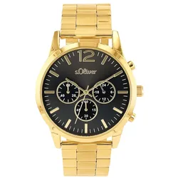 s.Oliver Chronograph Gold Herren 