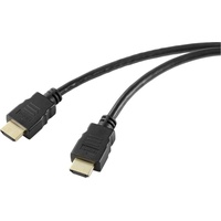 SpeaKa Professional HDMI Anschlusskabel HDMI-A Stecker, HDMI-A Stecker 1.00 m Schwarz SP-10481284 Ult