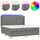vidaXL Boxspringbett 180 x 200 cm Grau