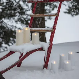 Star Trading M-Twinkle LED-Kerze 12,5 cm weiß