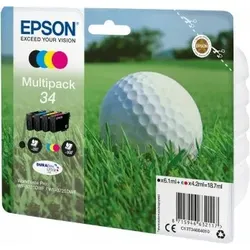 Original Epson Tinte Patrone 34 (C13T34664010) Multipack