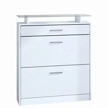 Vladon Loret 89 x 104 x 23 cm mit 1 Schublade hängend / weiß matt