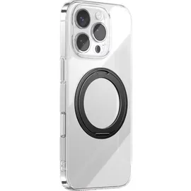 Joyroom iPhone 16 Pro Max Ultra-Dünne Hülle mit 360° Ringhalterung schwarz