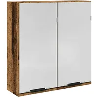VidaXL Bad-Spiegelschrank Altholz-Optik 64x20x66,5 cm Holzwerkstoff