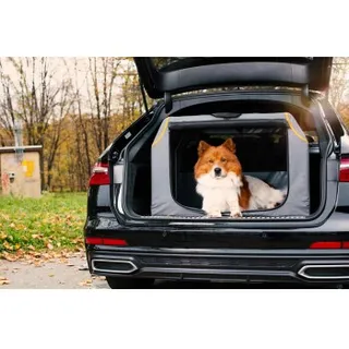 Knuffelwuff faltbare Hundebox Transportbox mit Aluminiumgestell XXL