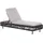 Beliani Gartenliege 190 x 70 x 33 cm Grau