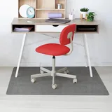 Björn&Schiller Bodenschutzmatte, Grau 100 x 120 cm Schreibtischunterlage, Rutschfeste Stuhlunterlage, Stärke: 4,5 mm