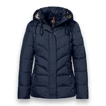 District Winterjacke Montana (mit Kapuze, gefüttert, wasserabweisend) navyblau Damen