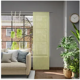 Neutex for you! Schiebegardine Libre-ECO (1 St), Paneelwagen, halbtransparent, Jacquard, nach Maß grün 60 cm x 225 cm