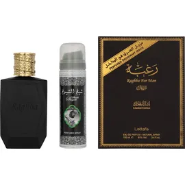 Lattafa Raghba Eau de Parfum 100 ml + Deo Spray 25 ml Geschenkset