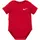 Nike Body NIKE SPORTSWEAR "für Babies", Jungen, Gr. 74 (9), N-Gr, rot (weiß, obsidian, rot), Jersey, Obermaterial: 60% Baumwolle, 40% Polyester, unifarben, Rundhals, abgesteppt, Bodys Body, im praktischen 3er-Pack, mit Rundhalsausschnitt, für Babys