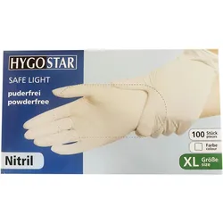 Franz Mensch Hygostar Nitril Handschuhe Safe Light, puderfrei 100 St