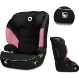 lionelo - Autositz LARS i-Size 100-150 cm schwarz/rosa - Schwarz/Rose