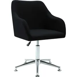 vidaXL Bürostuhl Stoff schwarz