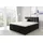 Fun Möbel Boxspringbett Schlafzimmerbett OVIEDO 200x200cm Stoff Schwarz