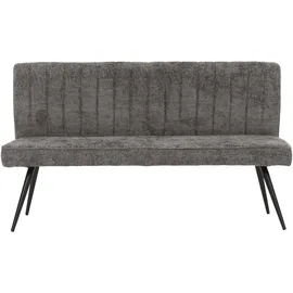 Mendler Sitzbank HWC-K16 Grau-Braun 160 x 40 x 48 cm