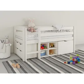 OTTO home Bettschubkasten OTTO HOME "Tide", weiß, B:59,5cm H:41cm T:72cm, Holz teilmassiv, Schubladen, Bettschubkasten, aus MDF, FSC-zertifiziert, passt unter Bett Tide