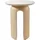 homsy by ana johnson Beistelltisch HOMSY BY ANA JOHNSON "Laysy", beige (naturfarben), B:45cm H:55cm T:45cm, Tische, Beistelltisch, Holzdesign aus Esche, U-Form, Keramik Tischplatte, Breite 45 cm