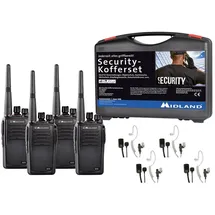 Midland G15 Pro NC PMR 4er Security-Koffer C1127.S4 PMR-Funkgerät 4er Set
