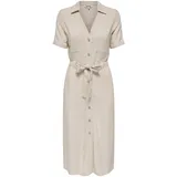 Only Kleid Shirtkleid Beige XS