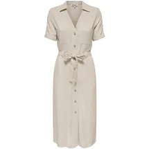 Only Kleid Shirtkleid Beige XS