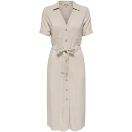 Only Kleid Shirtkleid Beige XS